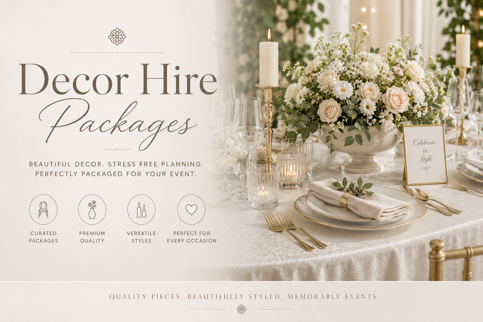 Decor Hire Packages