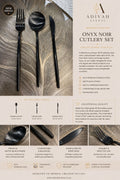 Onyx Noir Stainless Steel Cutlery Set