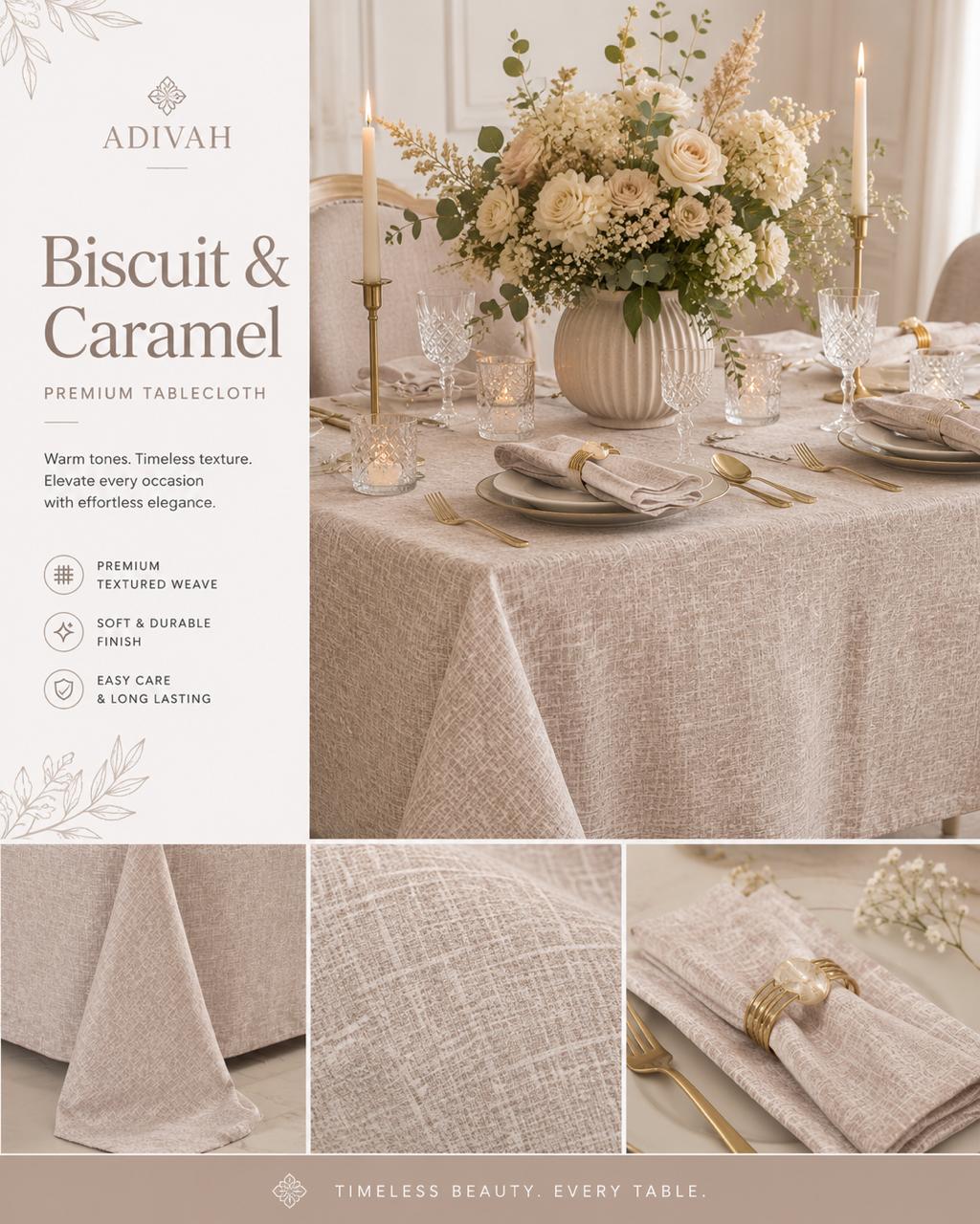 Biscuit & Caramel Tablecloth