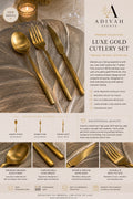 Luxe Gold Stainless Steel Cutlery Set
