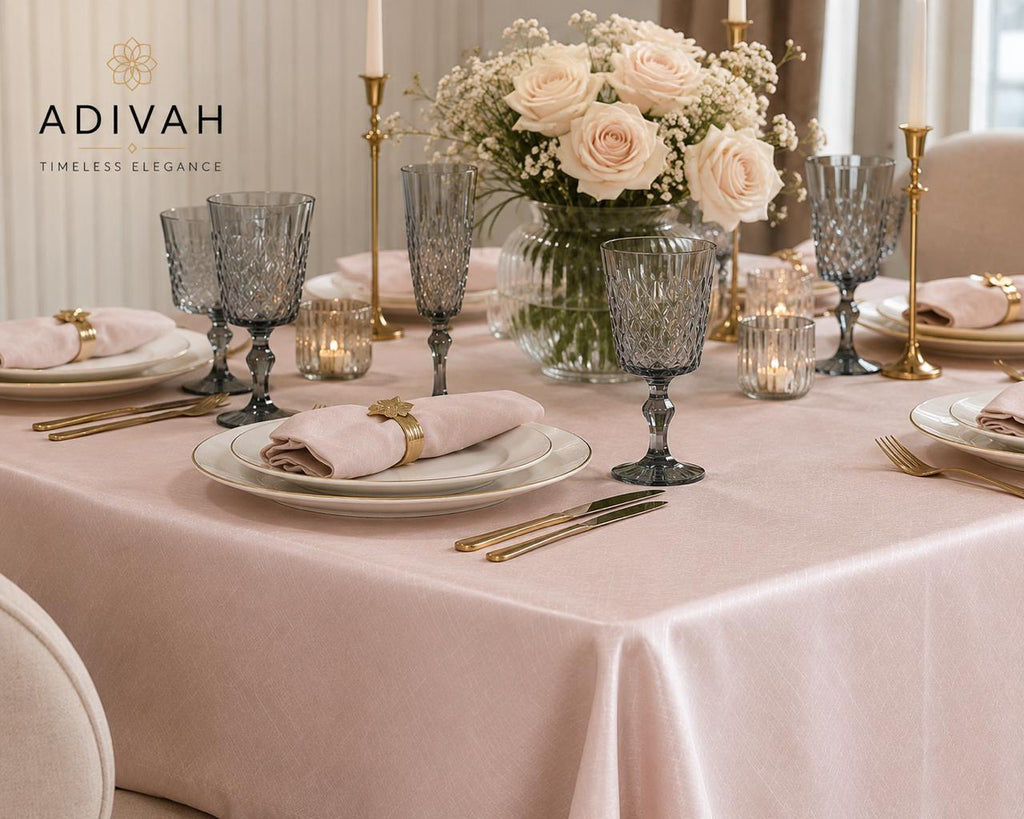 Rose Sheen Tablecloth