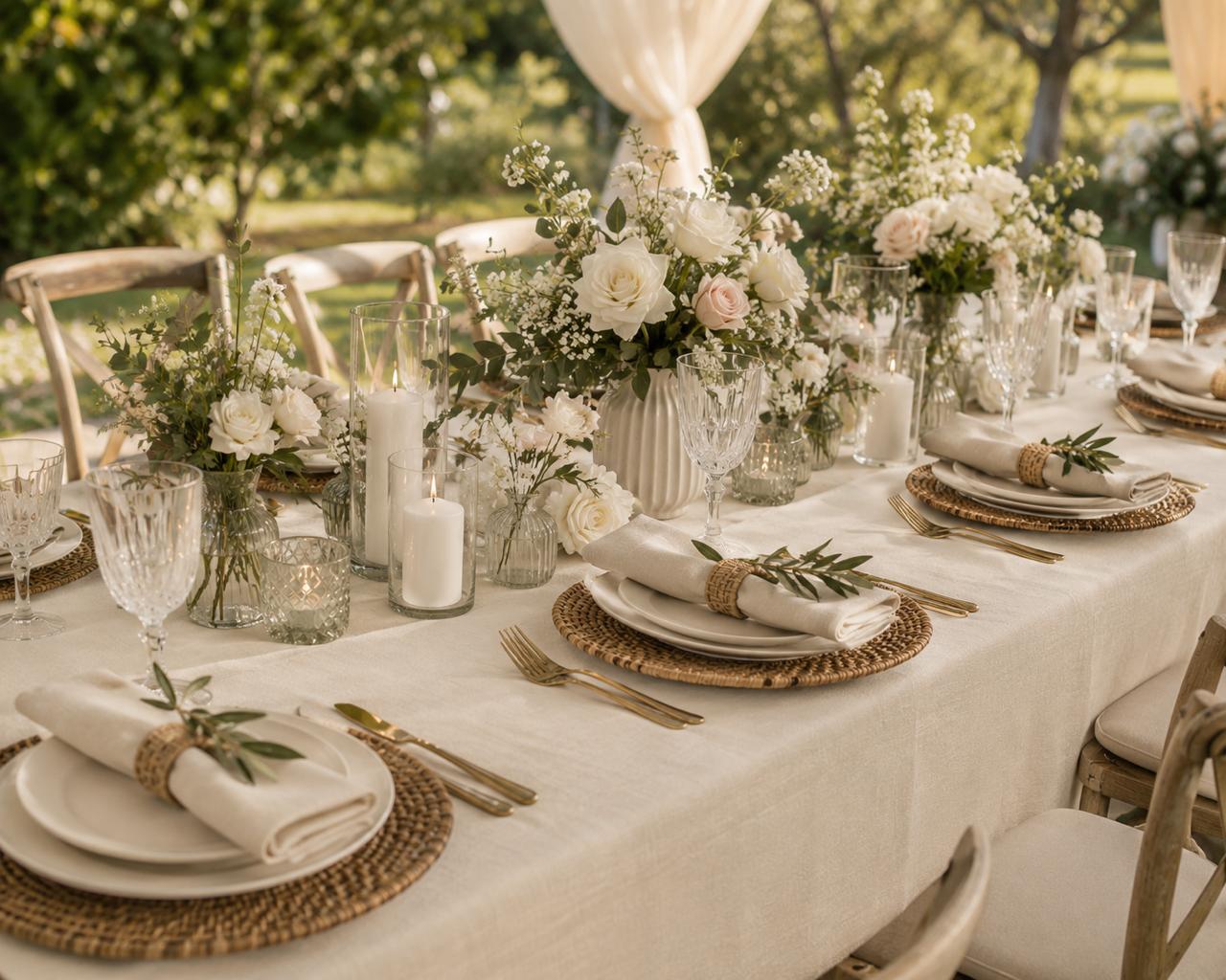 Cream Blush Tablecloth