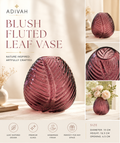 Blush Amethyst Leaf Vase
