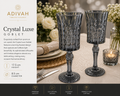 Adivah Noir Crystal Flute Glass (thin)