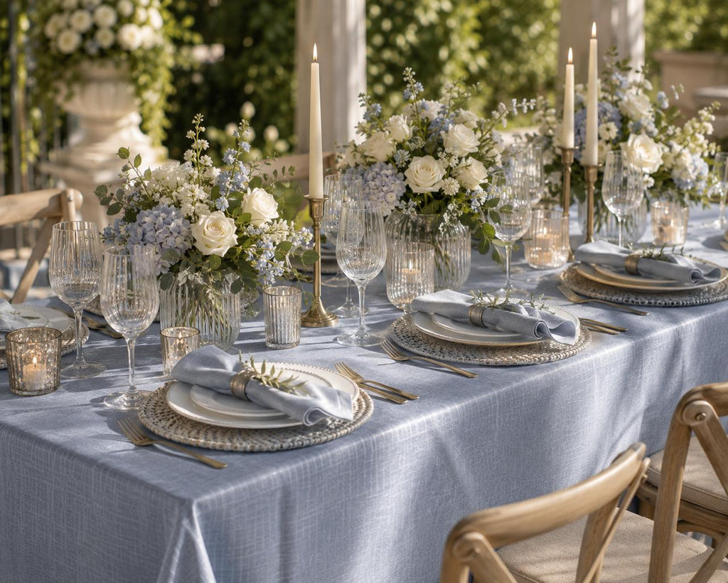 Graphite Sheen Tablecloth