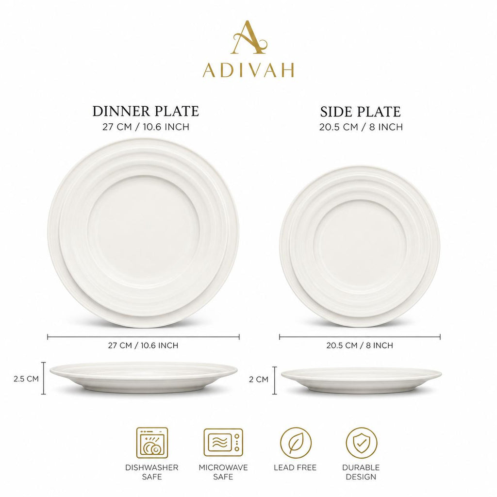 Creme Dinner plate set