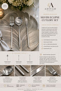 Silver Eclipse Cutlery Set