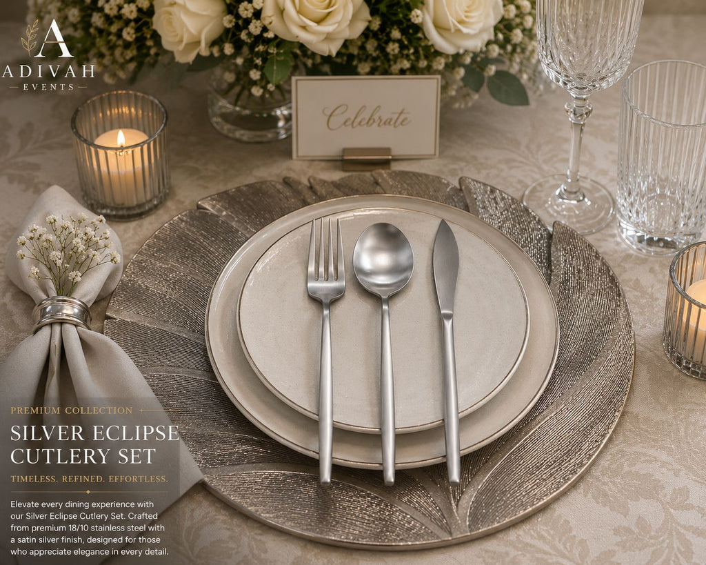 Silver Eclipse Cutlery Set