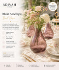 Blush Amethyst Bud Vase