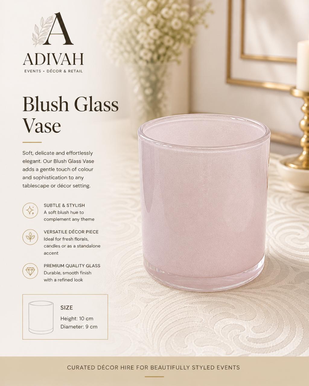 Blush Glass Vase