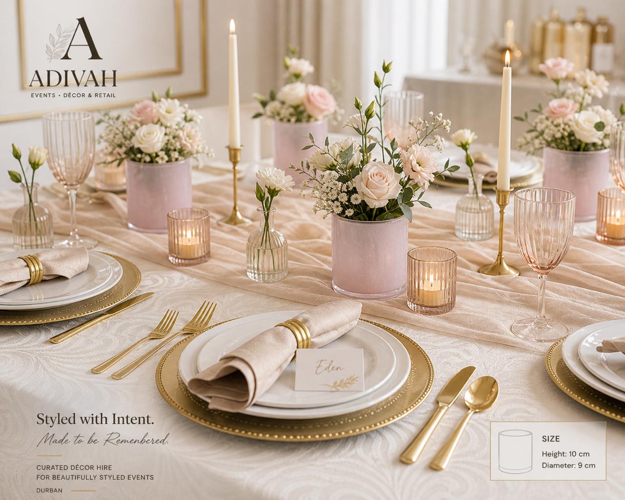 Blush Glass Vase