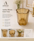Amber Bloom Bud Vase