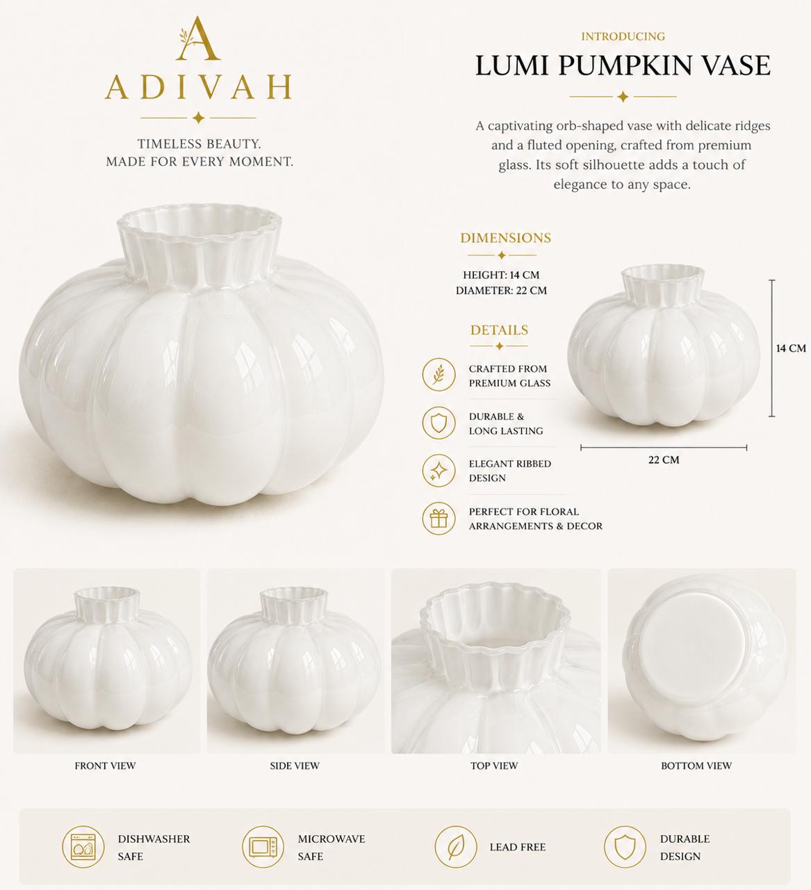 Lumi Pumpkin Vase
