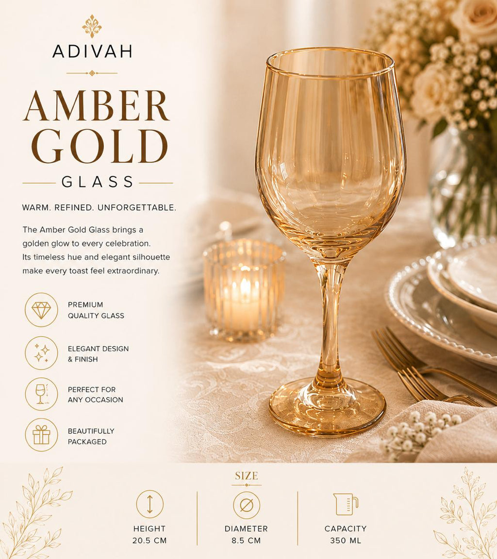 Amber Gold Glass