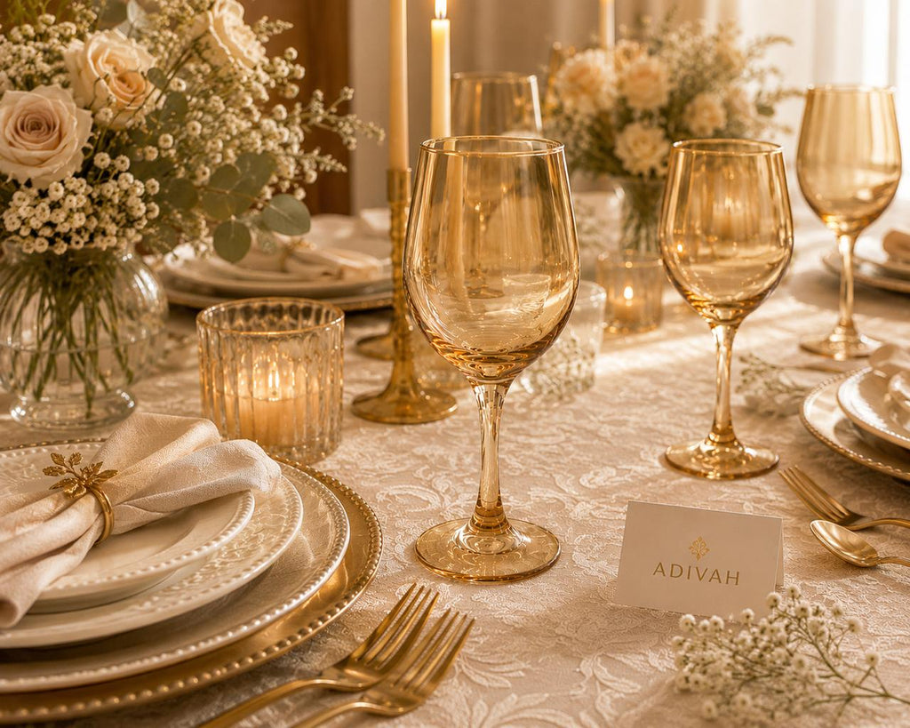 Amber Gold Glass